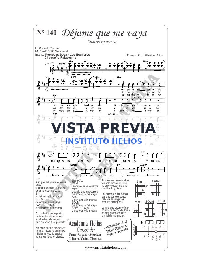 Vista previa de Dejamer que me vaya